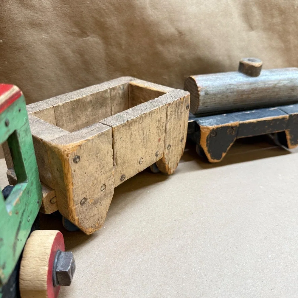 Handmade vintage wooden